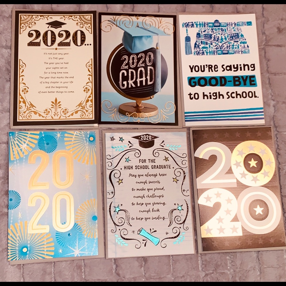 Class of 2020 Graduation cards. 16 total
